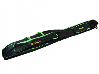 чехол /MIFINE/ фигурный, под катушку 1.35м. 2 секции, 2 кармана (чёрный) 55048-135