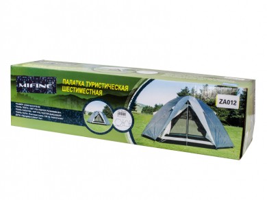 палатка /MIFINE/ 6-ти местная D-360см, ширина-210см, высота-180см ZA012